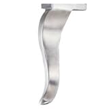 7 – 1 / 4 "シンWavyアルミニウム家具脚 – Polished Aluminum