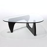 NOGUCHI TABLE（ノグチテーブル）ブラック　　　　　　　　　　【イサム・ノグチ】【センターテーブル】【ガラステーブル】【デザイナー家具】【コーヒーテーブル】【木製】【ローテーブル】【リプロダクト】