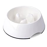 SUPER DESIGN 犬 食器 猫 食器 ペット ボウル 給食器 早食い防止 小中大型犬用 ゆっくり食べる食器 滑り止め 洗いやすい 食器洗濯機で洗える