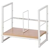 YAMAZEN デスク上ファイルラック 幅390mm ウッドナチュラル DUF－4025WNIV 1台