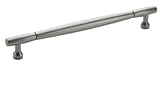 Amerock BP54007WN Essential'Z Rounded Oversized Pull, Weathered Nickel, 12-Inch Center-to-Center [並行