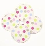 Cotton Nursing Breast Pads Dots Pattern Set of 2 Pairs by Breast Pads [並行輸入品]