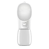 Remarks Japan 犬 給水ボトル ホワイト 300ml 散歩 水飲み 持ち運び 携帯 給水器 犬グッズ ペット用品 お出かけ 水やり 旅行 外出