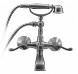 Aqua真鍮Wallmount Cradle浴槽フィラーW / Handshower 8004 Gd光沢ゴールド