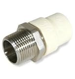 King Brothers Inc. TFS-1000 Female X Socket PXL CPVC X Stainless Steel Transition Adaptor, Tan, 1-In