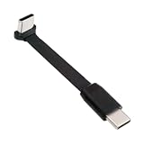 NFHKケーブル 超薄型フラットUSB-CタイプC - USB-C電源USB2.0データケーブル 90度上下角度 65W急速充電 ノートパソコン タブレット スマートフォン用
