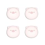 PlayVital Switchに対応用ジョイスティックキャップ、Switch Liteに対応用サムスティックキャップ、Switch有機elモデルに対応用シリコンアナログスティックキャップカバー、 Switchに対応 & Switch Lite に対応& Switch OLEDに対応用サムグリップロッカーキャップ【可愛いブタ】