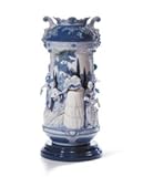 リヤドロ (Lladro) 淑女の庭（花瓶・ブルー・RE-DECO） 01007034
