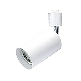 ダクトレール用スポットライト レール照明 電球付き ライティングバー用スポットライト レールライト ダクトレールライト LED電球 ビーム電球 口金E11 70W形相当 照明 間接照明 配線ダクトレール用 ライティングレール用 レール用 (1セット, 白器具-8W電球付き-電球色)