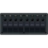 Blue Sea 8371 Water Resistant Panel - 8 Position - Black - Horizontal Mount by Blue Sea Systems [並行輸
