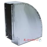 Lambro 105アルミフラットファンダクト、90 °、3 – 1 / 4 " x 10 "