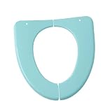 FOMIYES 1個 折りたたみ式便座 用便座カバー 大人用携帯トイレ トイレトレーニング用トイレ 用旅行用トイレ トイレカバー 用トイレシート ポータブル用トイレ 車 Green