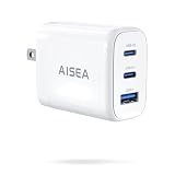 PD 充電器 65W 充電器 Type-C 3ポート USB-C*2とUSB-A*1 三台同時充電可能 急速充電器 タイプc 充電器 GaNII窒化ガリウム PSE技術基準適合 usb 充電器 ACアダプター 折りたたみ式プラグ 持ち運びに便利 iPhone/iPad/Android/ノートパソコン/MacBook/など幅広いデバイスに対応 (ホワイト)