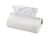 ティッシュケース レザー調 ティッシュカバー おしゃれ可愛い北欧シンプル ブラック ホワイト (ホワイト)