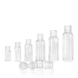 Akasooda 10本セット トラベルボトル 10ml 50ml 100ml プラスチック容器 小分けボトル 化粧品用 詰め替えボトル 空ボトル シャンプー クリーム 化粧品小分け容器 トラベル 出張 旅行 化粧品 収納 (80ml,10本セット)
