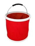 Burgon & Ball ポップバッグ 折りたたみバケツ Red