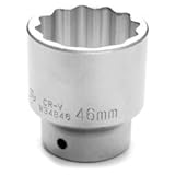 Wilmar (WLMW34846) Chrome Socket, 3/4 Drive, 46mm, 12 Point, Shallow by Wilmar