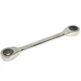 レンチ ダブルレンチ 10-11mm プロ ダブルヘッドラチェットレンチ 長さ：14.6cm,