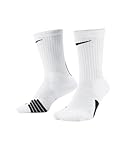 NIKE(ナイキ)エリート クルー バスケットソックス メンズ レディース ジュニア SX7622 100ホワイト 23-25