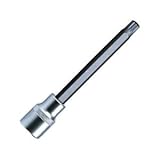 Vim製品xzn414 – xzn14 12 pt。Triple Sq、4 " Lビットとホルダー、ブラックビットwith 3 / 8 " Sq。Drサテンクロムぎざぎざホルダー