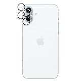Briacicell 【2枚】 カメラフイルム FOR iPhone 16/16 Plus 用の 旭硝子素材製 カメラ保護 全面保護 9H強化 ガ ラス アイフォン 16/16 プラス レンズカバー 耐衝撃 露出オーバー防止 超高透過率 キズ防止 貼り付け簡単 防塵 いphone16カメラカバー プロテクター