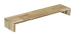 WOODPRO アカシア モニター台 デスクシェルフ 幅90cm 高さ8cm 奥行20cm 無塗装 完成品 木製 モニタースタンド 卓上 パソコン台 ディスプレイ台 机上台 コの字ラック 受注生産