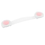 DealMux子供Adhesived柔軟なドア冷蔵庫安全ロックバーピンクホワイト