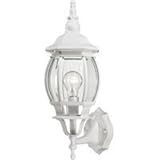 Boston Harbor DG-WL16-WT 1-Light Outdoor Wall Lantern, White [並行輸入品]