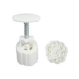 花月餅型 中秋節月餅 DIY ハンドプレッシャーフォンダンデコレーションツール 月餅型 月餅型 75g 月餅メーカー 75g クッキースタン