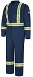 Bulwark Deluxe Coverall, Excel FR ComforTouch, 9 oz., NAVY, RG50 by Bulwark FR