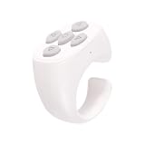 リングマウス Bluetooth 5.3 ワイヤレス フィンガーマウス 携帯電話親指マウス ミニ スマホ用超小型 携帯型 ブルートゥース iPhone/Androidスマホ/タブレット対応 プレゼンマウス ごろ寝マウス ホワイト