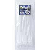 （業務用セット） ELPA 結束バンド ワンタッチロック方式 300mm 100本入 ホワイト KBF-300100C（W） 【×10セット】 ds-1483578