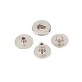 バネホックNO.1 10 mm ハンシャ隠し頭セット 真鍮材ニッケル 10組入り レザークラフト金具