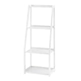 かわいいアンティーク風の棚（サイズ：W450×D350×H1200mm棚内寸(上):W410×D205×H360mm(中):W410×D305×H385mm(下):W410×D305×H330mm上棚内寸:W410×D100×H25mm/本