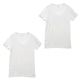 [グンゼ] ワイジー YG DRY&DEO インナー Tシャツ Vネック 2枚組 YV0115A(WH-ホワイト、M)
