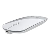 FENIFOX マウス Bluetooth, 無線 静音 薄型 超薄型 充電式 携帯用 おしゃれ Type-c 充電 小型 軽量 持ち運び ワイヤレス ブルートゥース ポータブル 小さい 旅行 対応 Mac iPad Surface Macbook air スマホ サーフェス サーフェス ノートパソコン スマホ マック タブレット Laptop PC TV (Brown)