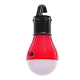 ラップトップアウトドア用　LED電球型 テントライト 乾電池式 (レッド)