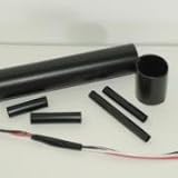 TE RAYCHEM SCL-3/8-0-STK 熱収縮チューブ9.9→3.4 二層構造・防水 薄肉厚 半硬質 黒 1.2m