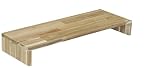 WOODPRO アカシア モニター台 デスクシェルフ 幅80cm 高さ15cm 奥行30cm 無塗装 完成品 木製 モニタースタンド 卓上 パソコン台 ディスプレイ台 机上台 コの字ラック 受注生産