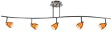 Cal Lighting SL-954-5-BK-BLS Track Lighting, Cobalt Blue & Black