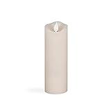 Gerson Everlasting Glow 2233778 Wax Wavy Edge SoREAL Flameless LED Candle, 2' by 6', Bisque [並行輸入品]