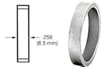 CRLクリア陽極酸化.256 " Straight円柱リング