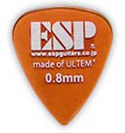 ESP ウルテム製ピック ×10枚セット ティアドロップ/オレンジ/0.8mm [PT-PSU08 O]