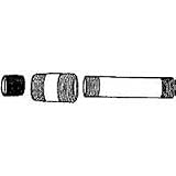 Southland Pipe Nipple20208Black Iron Pipe Nipple-1/4X5 BLACK NIPPLE (並行輸入品)