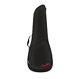 Fender ウクレレギグバッグ FU610 Concert Ukulele Gig Bag, Black