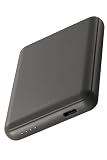 エレコム モバイルバッテリー 15W 5000mAh Type-C 1ポート 入出力 小型 軽量 ダークグレー DE-C48-5000DGY