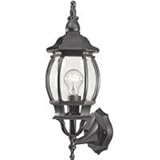 Boston Harbor DG-WL16-BK 1-Light Outdoor Wall Lantern, Black [並行輸入品]
