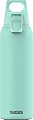SIGG Hot & Cold ONE Light Glacier (0.55 L) Thermo Trinkflasche, schadstofffreie und isolierte Edelstahl Trinkflasche, einhändig bedienbare Outdoor Thermo-Flasche