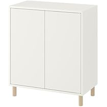 EKET 収納キャビネット 70x35x80 cm EKET エーケト キャビネットコンビネーション 脚付き, ホワイト