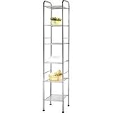 HOMEBASIX BC45C-CH 6-Tier Steel Wire Shelf, Chrome by Homebasix